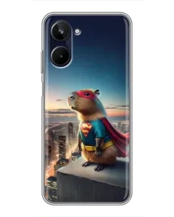 Чохол для Realme 10 з картинкою «Капі-мен супергерой»
