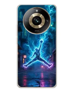 Чехол для Realme 11 Pro 5G с картинкой «Jordan Gold Jumpman» Чехол для Realme 11 Pro 5G с картинкой «Jordan Gold Jumpman»