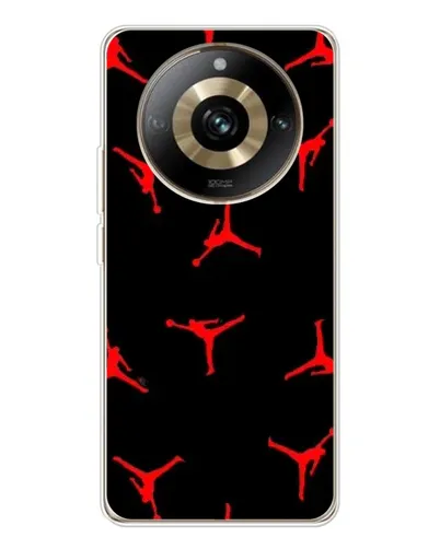 Чехол для Realme 11 Pro 5G с картинкой «Jordan Red Pattern» Чехол для Realme 11 Pro 5G с картинкой «Jordan Red Pattern»