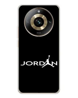 Чехол для Realme 11 Pro 5G с картинкой «Jordan White Logo»