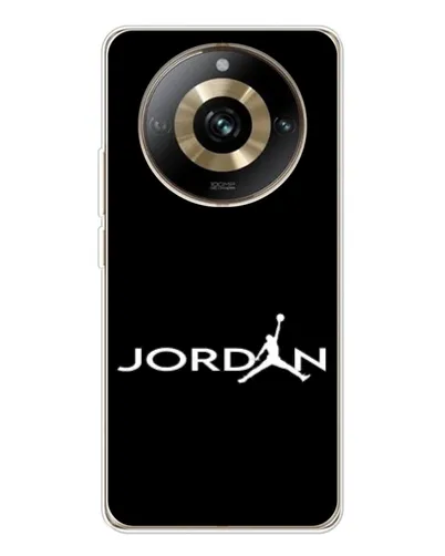 Чехол для Realme 11 Pro 5G с картинкой «Jordan White Logo» Чехол для Realme 11 Pro 5G с картинкой «Jordan White Logo»