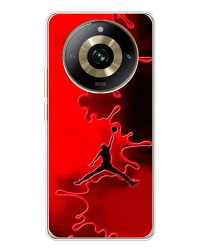 Чехол для Realme 11 Pro 5G с картинкой «Jordan Red Smoke» Чехол для Realme 11 Pro 5G с картинкой «Jordan Red Smoke»