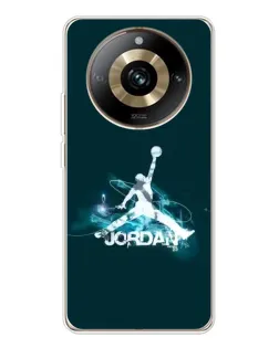 Чехол для Realme 11 Pro 5G с картинкой «Jordan Blue Fire»