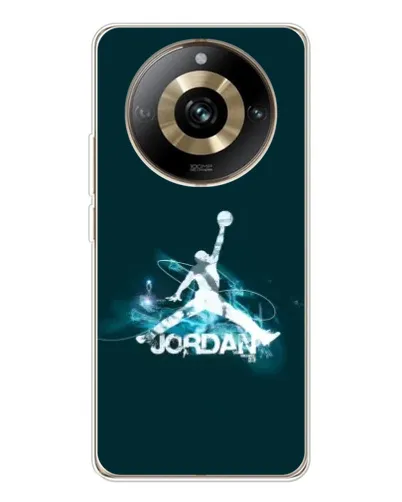 Чехол для Realme 11 Pro 5G с картинкой «Jordan Blue Fire» Чехол для Realme 11 Pro 5G с картинкой «Jordan Blue Fire»