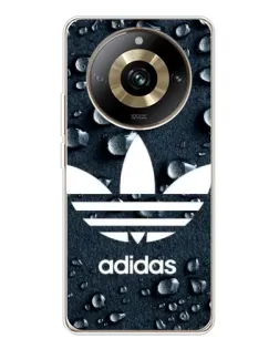Чехол для Realme 11 Pro 5G с картинкой «Adidas Trefoil Blue» Чехол для Realme 11 Pro 5G с картинкой «Adidas Trefoil Blue»