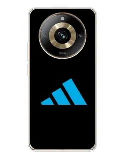 Чехол для Realme 11 Pro 5G с картинкой «Adidas Cyan Logo»