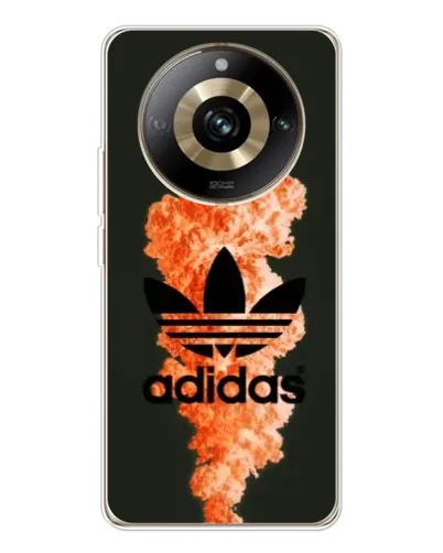 Чехол для Realme 11 Pro 5G с картинкой «Оранжевый дым Adidas» Чехол для Realme 11 Pro 5G с картинкой «Оранжевый дым Adidas»