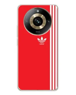 Чехол для Realme 11 Pro 5G с картинкой «Красный минимализм Adidas»