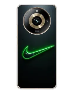 Чехол для Realme 11 Pro 5G с картинкой «Неоновый контур Nike» Чехол для Realme 11 Pro 5G с картинкой «Неоновый контур Nike»
