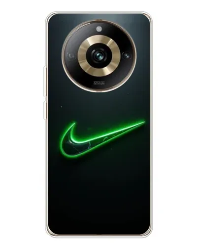 Чехол для Realme 11 Pro 5G с картинкой «Неоновый контур Nike»