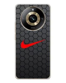 Чехол для Realme 11 Pro 5G с картинкой «Nike — карбоновая сетка» Чехол для Realme 11 Pro 5G с картинкой «Nike — карбоновая сетка»