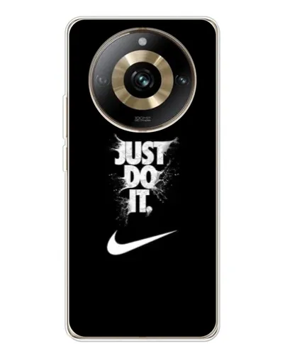 Чехол для Realme 11 Pro 5G с картинкой «Текстовый принт Nike»