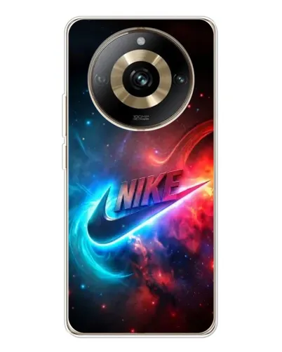 Чехол для Realme 11 Pro 5G с картинкой «Огненный логотип Nike»