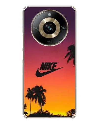 Чехол для Realme 11 Pro 5G с картинкой «Nike на закате солнца»