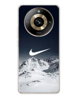 Чохол для Realme 11 Pro 5G з картинкою «Nike — зимові гори» Чохол для Realme 11 Pro 5G з картинкою «Nike — зимові гори»
