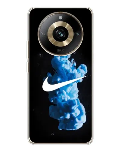 Чехол для Realme 11 Pro 5G с картинкой «Nike и синий дым»