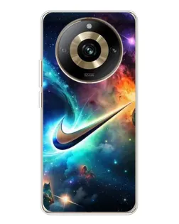 Чохол для Realme 11 Pro 5G з картинкою «Космічний Nike Swoosh» Чохол для Realme 11 Pro 5G з картинкою «Космічний Nike Swoosh»
