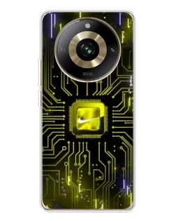 Чохол для Realme 11 Pro 5G з картинкою «Nike — золота іскра» Чохол для Realme 11 Pro 5G з картинкою «Nike — золота іскра»