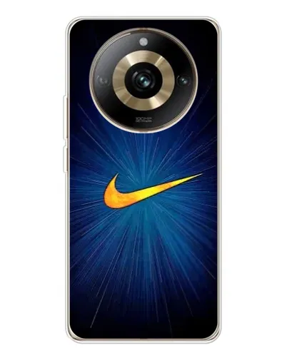 Чехол для Realme 11 Pro 5G с картинкой «Синий пульс Nike» Чехол для Realme 11 Pro 5G с картинкой «Синий пульс Nike»