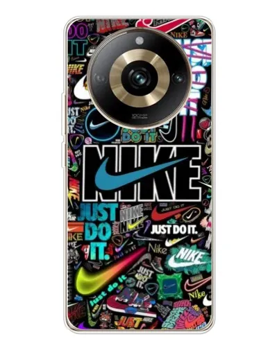 Чехол для Realme 11 Pro 5G с картинкой «Яркий коллаж Nike» Чехол для Realme 11 Pro 5G с картинкой «Яркий коллаж Nike»