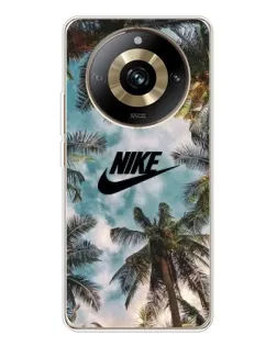 Чохол для Realme 11 Pro 5G з картинкою «Тропічний принт Nike» Чохол для Realme 11 Pro 5G з картинкою «Тропічний принт Nike»