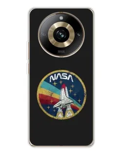 Чехол для Realme 11 Pro 5G с картинкой «NASA — эмблема миссии» Чехол для Realme 11 Pro 5G с картинкой «NASA — эмблема миссии»