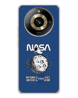 Чехол для Realme 11 Pro 5G с картинкой «NASA — лунная миссия» Чехол для Realme 11 Pro 5G с картинкой «NASA — лунная миссия»