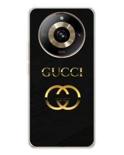 Чехол для Realme 11 Pro 5G с картинкой «Золотой логотип Gucci»