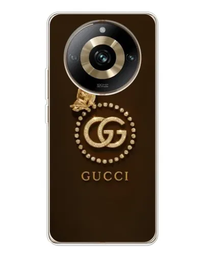 Чехол для Realme 11 Pro 5G с картинкой «Gucci — золотая бабочка»