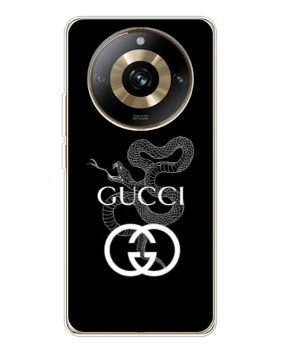 Чехол для Realme 11 Pro 5G с картинкой «Gucci — серебряная змея»