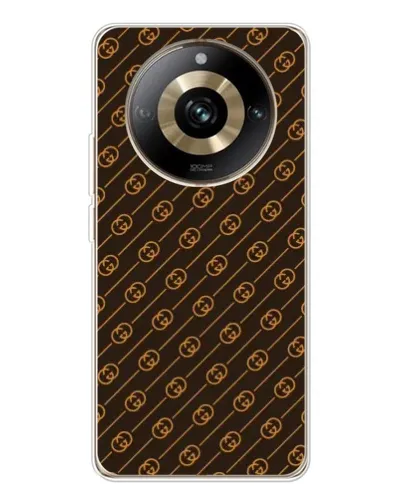 Чехол для Realme 11 Pro 5G с картинкой «Gucci — золотые диагонали»
