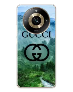 Чехол для Realme 11 Pro 5G с картинкой «Gucci — горный пейзаж»