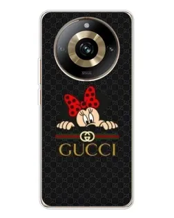 Чехол для Realme 11 Pro 5G с картинкой «Минни Маус Gucci — черный»