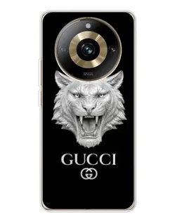 Чехол для Realme 11 Pro 5G с картинкой «Gucci — серебряный лев»