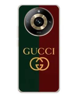 Чехол для Realme 11 Pro 5G с картинкой «Gucci — темно-зеленый градиент»