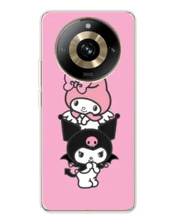 Чехол для Realme 11 Pro 5G с картинкой «My Melody и Kuromi»