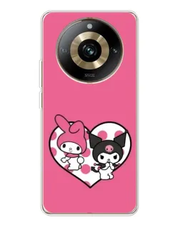 Чехол для Realme 11 Pro 5G с картинкой «Kuromi и My Melody»