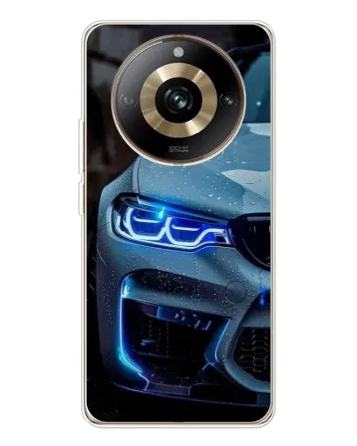 Чехол для Realme 11 Pro 5G с картинкой «Взгляд BMW с синими фарами»