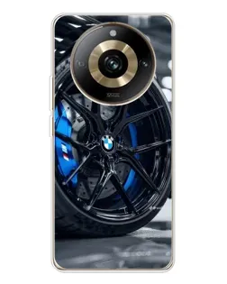 Чехол для Realme 11 Pro 5G с картинкой «Колесо BMW вблизи»