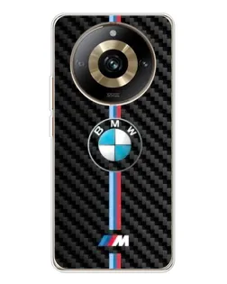 Чехол для Realme 11 Pro 5G с картинкой «Эмблема BMW и карбон»