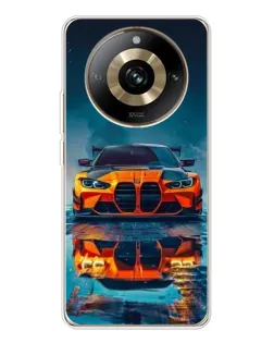 Чехол для Realme 11 Pro 5G с картинкой «BMW — золотая эмблема»