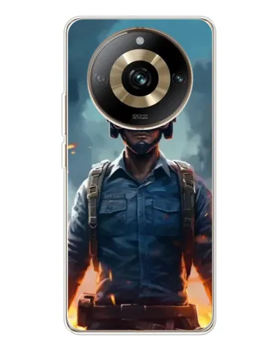 Чехол для Realme 11 Pro 5G с картинкой «PUBG — реалистичный герой»