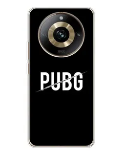 Чехол для Realme 11 Pro 5G с картинкой «PUBG — белый логотип»