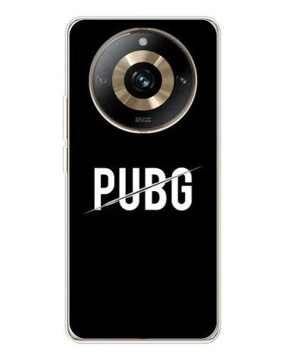 Чехол для Realme 11 Pro 5G с картинкой «PUBG — белый логотип»