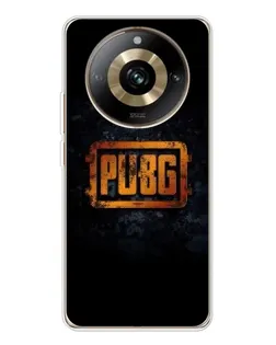 Чехол для Realme 11 Pro 5G с картинкой «PUBG — золотой логотип»