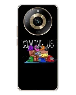 Чехол для Realme 11 Pro 5G с картинкой «Логотип Among Us» Чехол для Realme 11 Pro 5G с картинкой «Логотип Among Us»