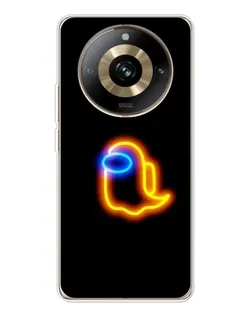 Чехол для Realme 11 Pro 5G с картинкой «Among Us неоновое сияние» Чехол для Realme 11 Pro 5G с картинкой «Among Us неоновое сияние»