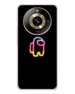 Чехол для Realme 11 Pro 5G с картинкой «Among Us градиент» Чехол для Realme 11 Pro 5G с картинкой «Among Us градиент»