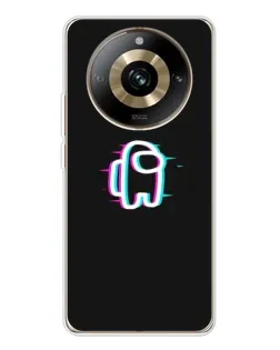 Чехол для Realme 11 Pro 5G с картинкой «Among Us неон» Чехол для Realme 11 Pro 5G с картинкой «Among Us неон»