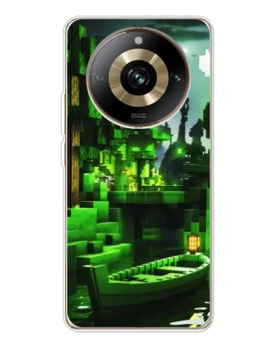 Чехол для Realme 11 Pro 5G с картинкой «Minecraft лесной пейзаж»